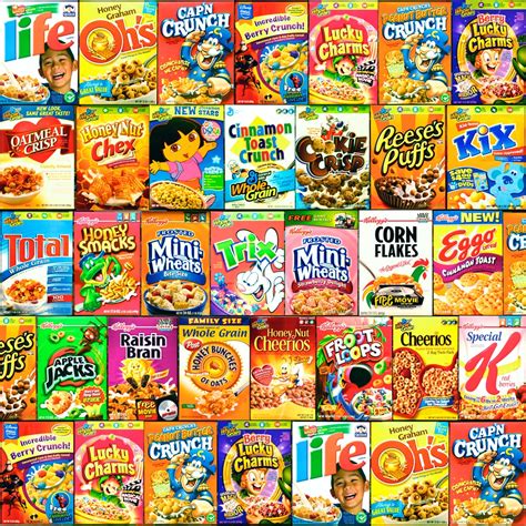 cereal boxes